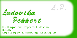 ludovika peppert business card